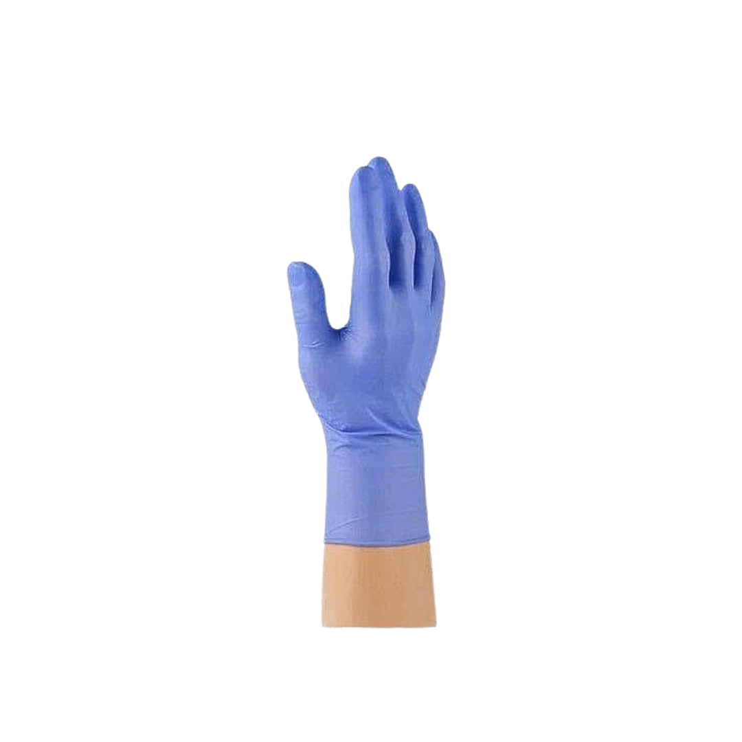 Brightway Blue Nitrile Exam Gloves, 4.3 mil
