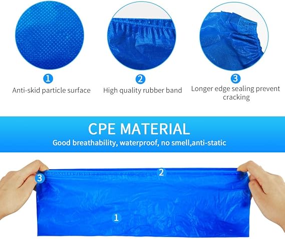 Disposable Blue Shoe Covers – Waterproof & Dustproof