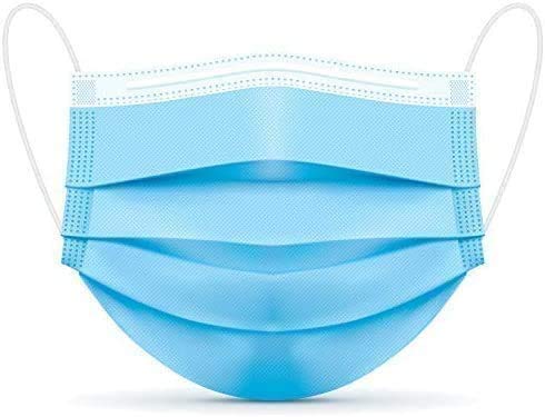 Blue Face Masks 3 Ply Disposable - Case of 2000