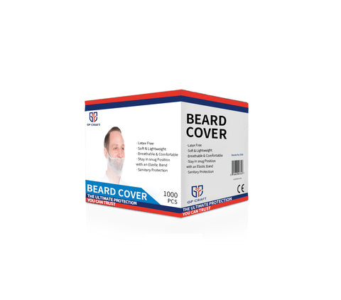 Disposable Beard Covers – White (Case of 1000)