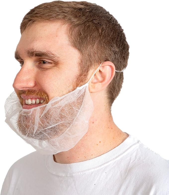 Disposable Beard Covers – White (Case of 1000)