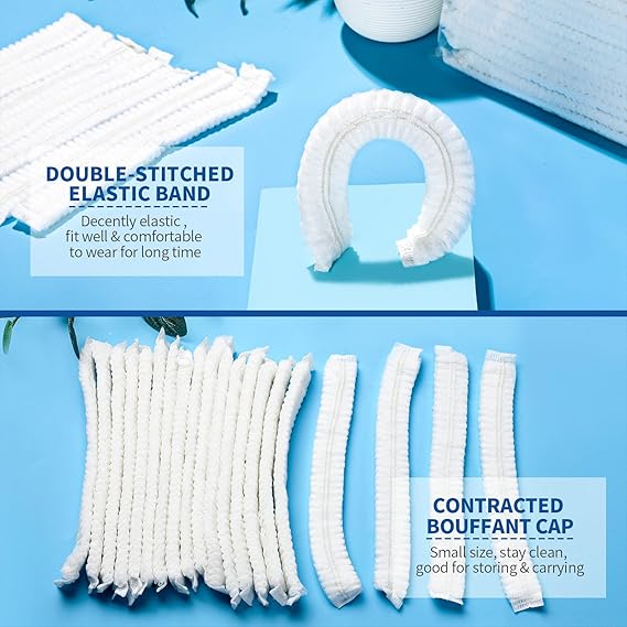 Bouffant Cap White 21" - Case of 1000
