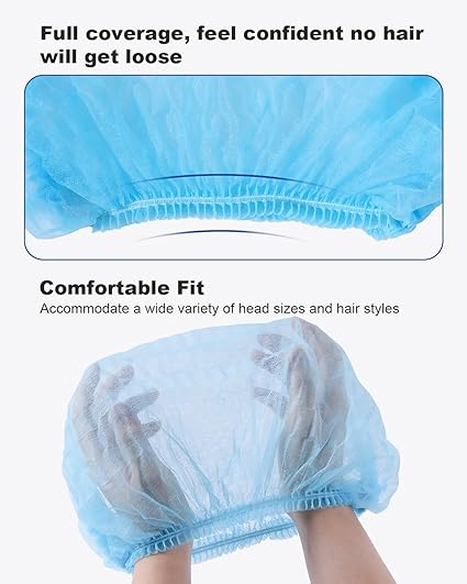 Bouffant Cap Blue 21" - Case of 1000