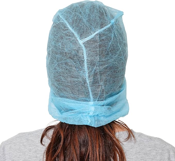 Blue Disposable Hoods - 24" (Case of 1000)