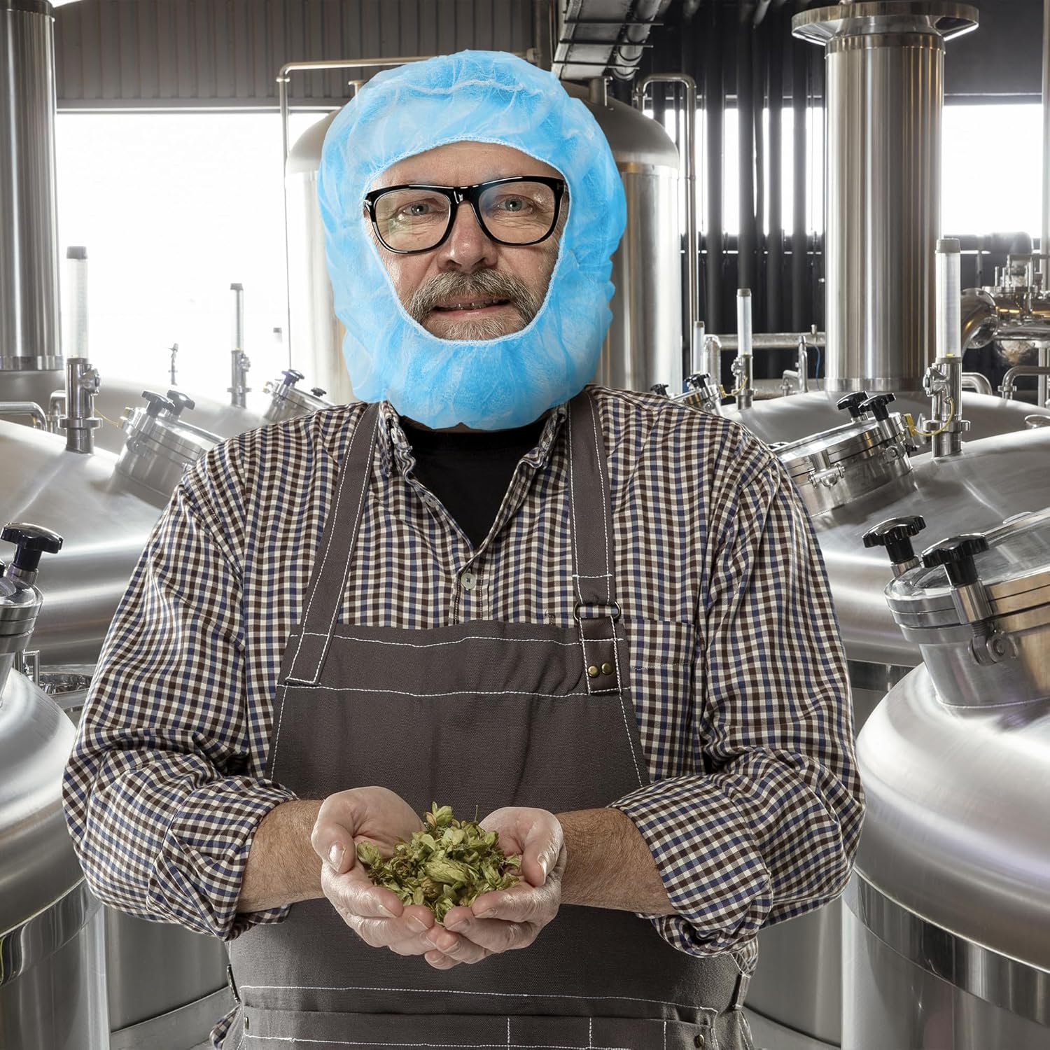 Blue Disposable Hoods - 24" (Case of 1000)