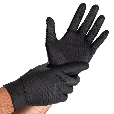 Diamond Black Nitrile Exam Powder-Free Glove, 4 Mil, Case of 1000