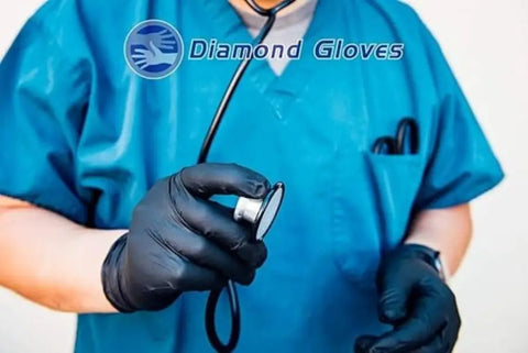 Diamond Black Latex Powder-Free Glove, 6 Mil, Case of 1000