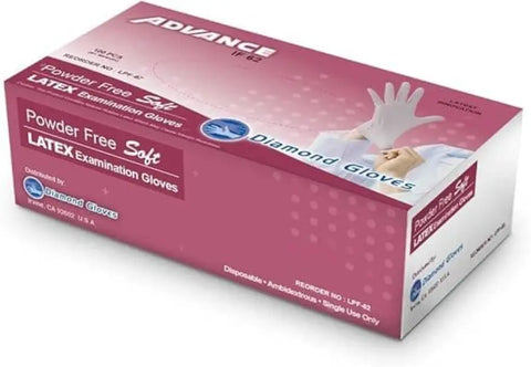 Diamond White Latex Powder-Free Glove, 5 Mil, Case of 1000
