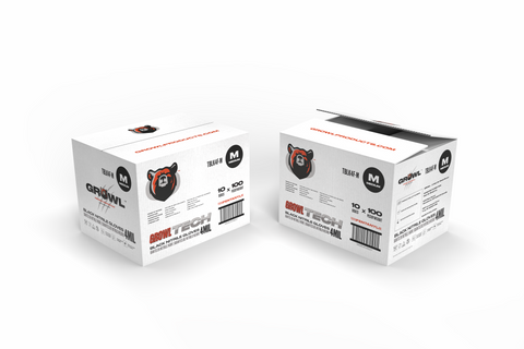 GROWL TECH 4 mil Black Exam Nitrile Glove - Case of 1000, Fentanyl Resistant