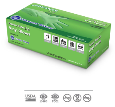 Diamond Vinyl Clear Powder-Free Glove, 4 Mil, Case of 1000