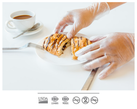 Diamond Vinyl Clear Powder-Free Glove, 4 Mil, Case of 1000