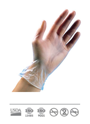 Diamond Vinyl Clear Powder-Free Glove, 4 Mil, Case of 1000