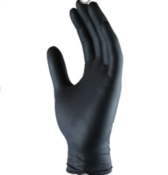 Ventyv Black Nitrile Exam Gloves, 3.5 Mil, Case of 1000